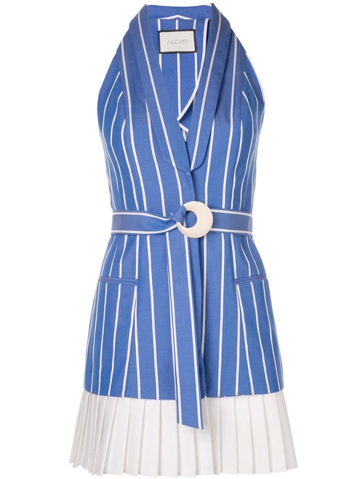 Alexis Carmona Striped Dress - Blue