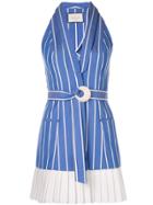 Alexis Carmona Striped Dress - Blue