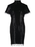 Haney Edie Sequined Mini Dress - Black