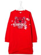 Kenzo Kids Teen Embroidered Tiger Dress