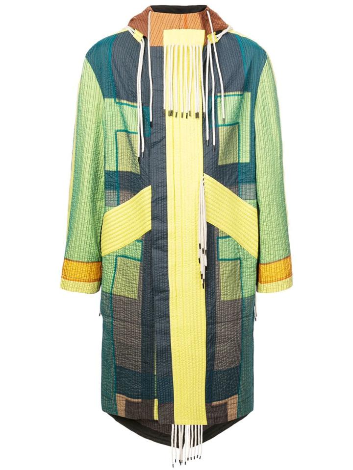 Craig Green Quilted Parka - Yellow & Orange