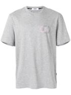 Msgm Printed T-shirt - Grey