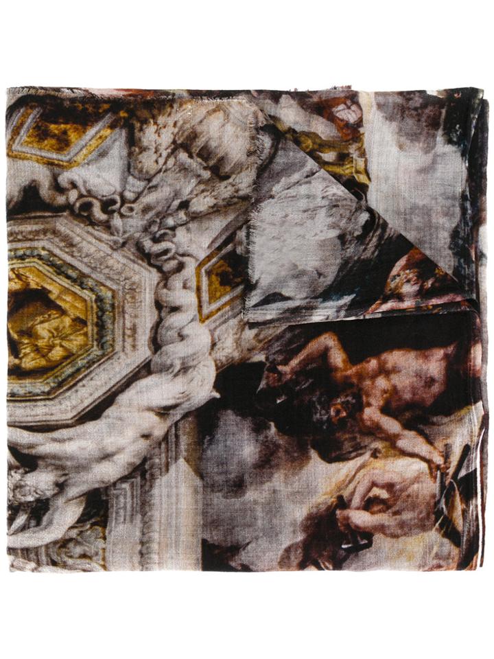 Faliero Sarti Frayed Edges Scarf - Multicolour