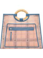 Fendi Runaway Shopper Tote - Pink & Purple