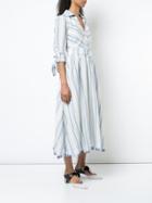 Gül Hürgel Striped Shirt Dress - Blue