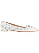 Aquazzura Cosmic Star Ballerinas - White