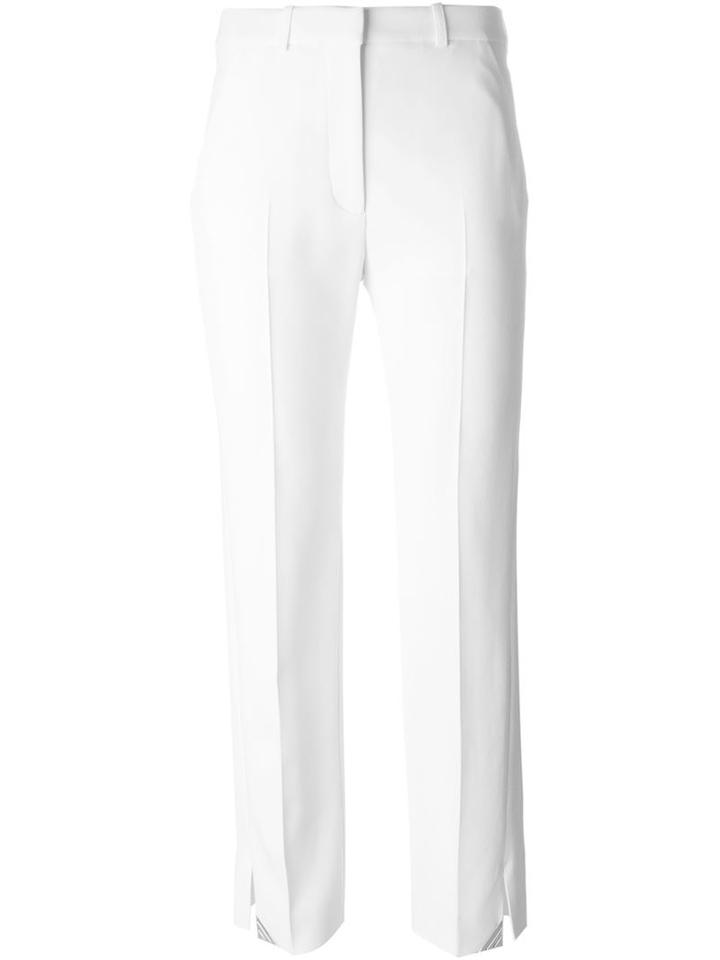 Mugler Tailored Trousers, Women's, Size: 36, White, Acetate/viscose/spandex/elastane/viscose