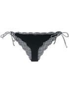 Marysia Gingham Lined Bikini Bottoms - Black