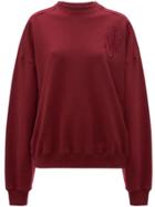 Jw Anderson Oversized Shoulder Placket Sweatshirt - Purple
