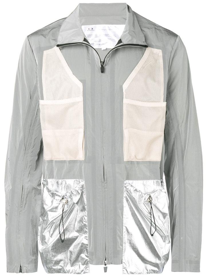 Oakley By Samuel Ross Metallic Panel Light Jacket - Grey