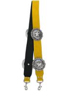 Kate Cate Regina Star Plaque Bag Strap - Yellow & Orange