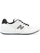 Hogan Panelled Lace-up Sneakers - White