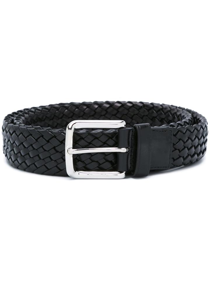 Church's Woven Belt, Men's, Size: 100, Black, Leather