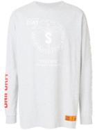 Heron Preston Chest Print Sweatshirt - Grey