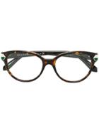 Bulgari Round Frame Glasses - Brown