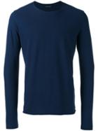 Roberto Collina Long-sleeve T-shirt, Men's, Size: 46, Blue, Cotton