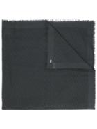 Dior Homme Woven Print Scarf, Men's, Grey, Cotton
