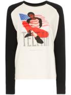 Telfar Tour Print Cotton Raglan T-shirt - Black