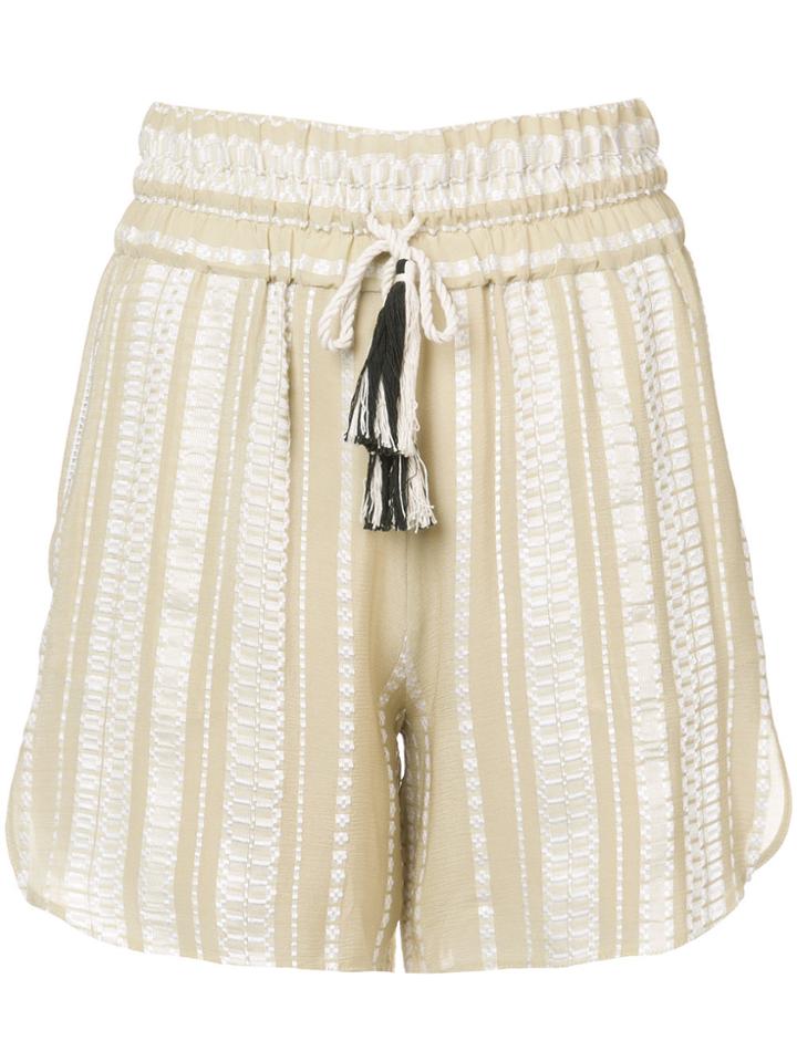 Zeus+dione Paxi Patterned Shorts - Nude & Neutrals