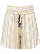 Zeus+dione Paxi Patterned Shorts - Nude & Neutrals