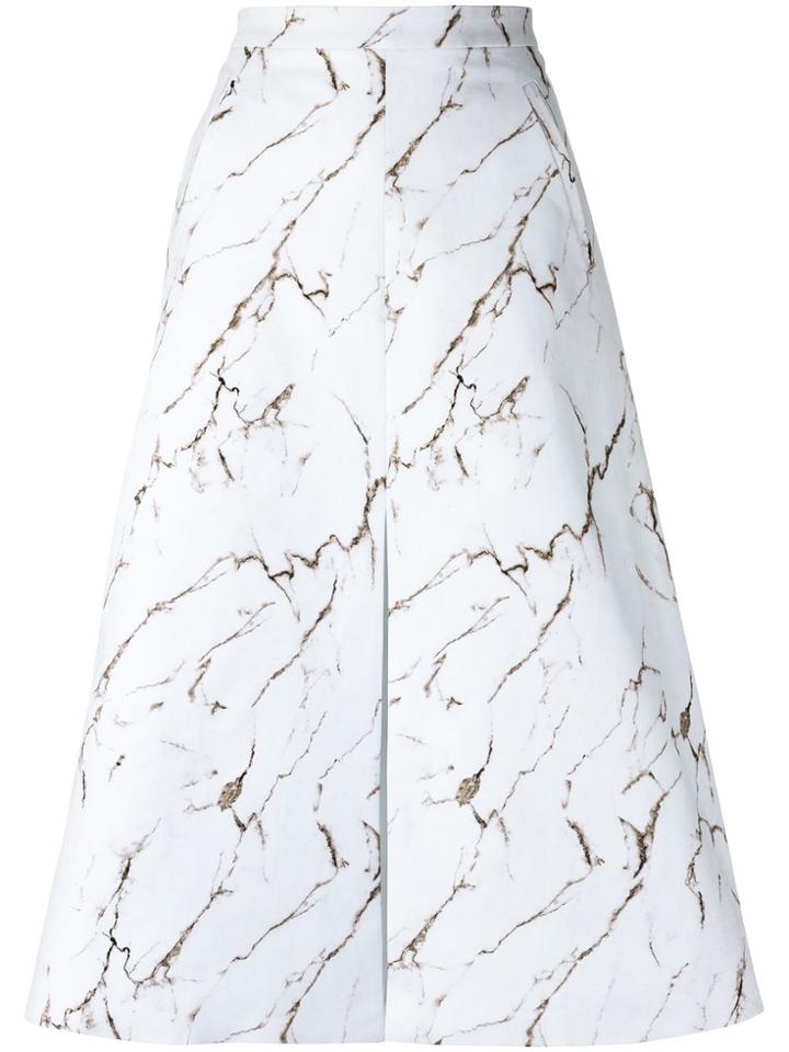 Andrea Marques All-over Print Skirt - White