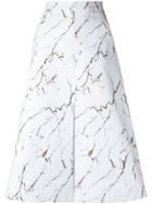 Andrea Marques All-over Print Skirt - White