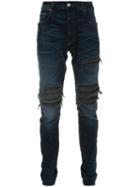 Amiri - Distressed Skinny Jeans - Men - Acetate - 36, Blue, Acetate
