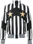 Dresscamp Striped Zipped Sweatshirt, Men's, Size: 48, Black, Polyester