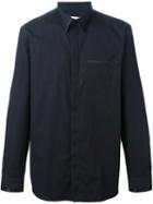 Givenchy Trim Detail Classic Shirt, Men's, Size: 43, Black, Cotton/silk