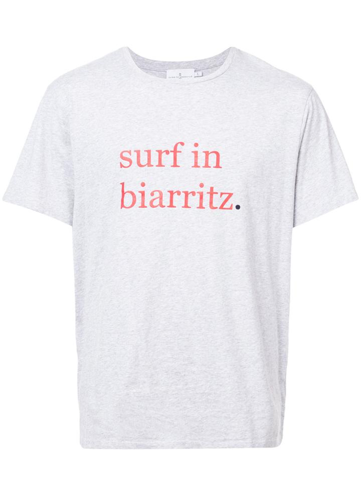 Cuisse De Grenouille Surf In Biarritz T-shirt - Grey