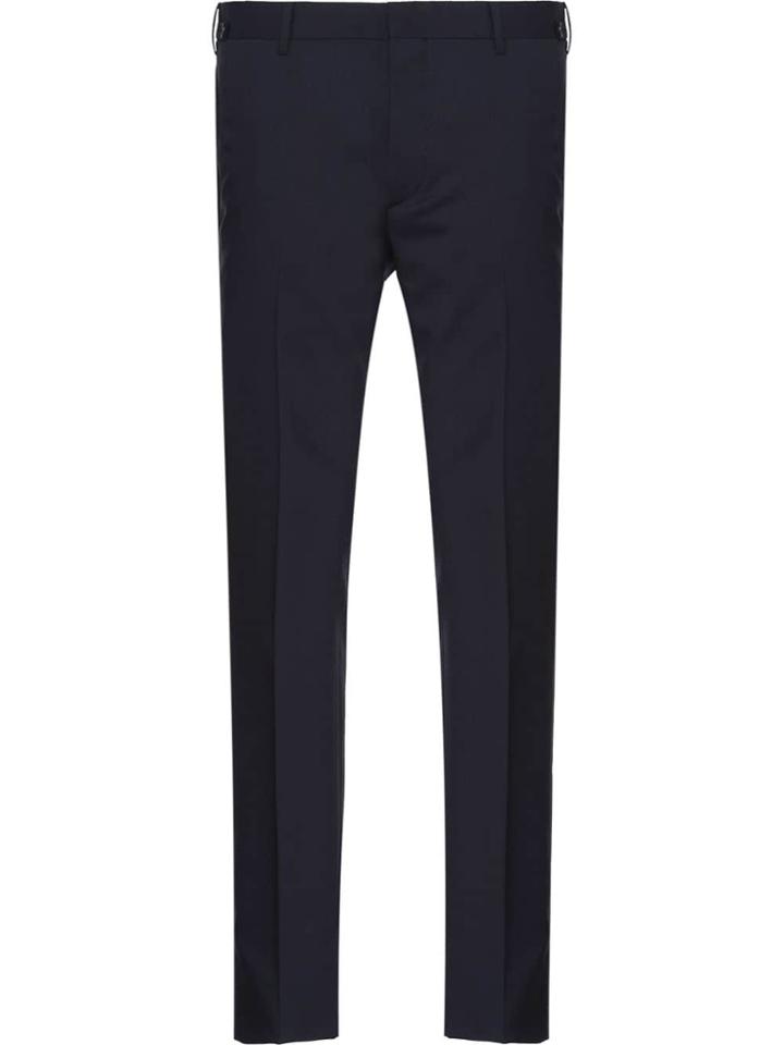 Prada Wool And Mohair Trousers - Blue
