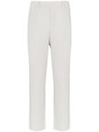 Homme Plissé Issey Miyake Pleated Straight Leg Trousers - Grey