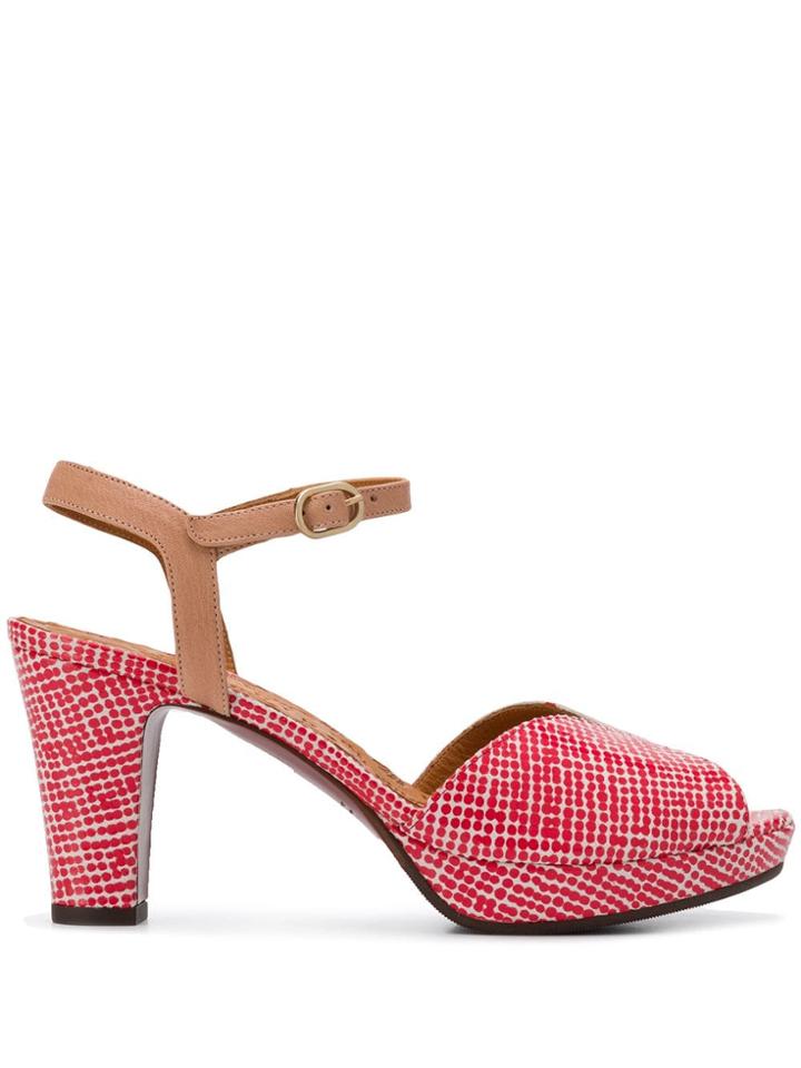Chie Mihara Polka Dot Open-toe Sandals - Red