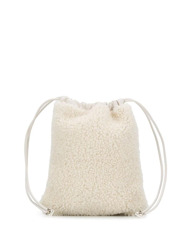 Off-white Mini Shearling Clutch