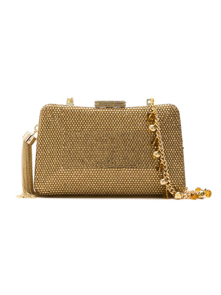 Serpui Embellished Clutch - Pink & Purple