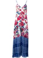 Dondup Narret Floral Print Dress, Women's, Size: 42, Viscose/cupro/spandex/elastane