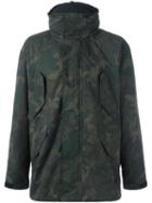 Rag & Bone High Neck Zipped Jacket, Men's, Size: Xl, Green, Polyester/nylon/cotton