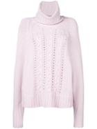 Ermanno Scervino Turtle Neck Knitted Jumper - Pink