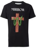 Off-white 'snake Mirror' T-shirt, Men's, Size: Xxs, Black, Cotton