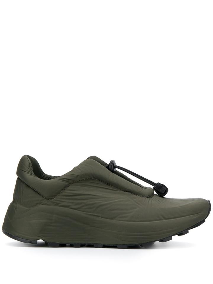 Del Carlo Drawstring Low-top Sneakers - Green