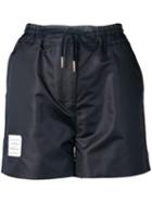 Thom Browne Navy Ripstop Track Shorts - Blue