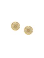 Givenchy Vintage 1980s Vintage Givenchy Logo Earrings - Gold