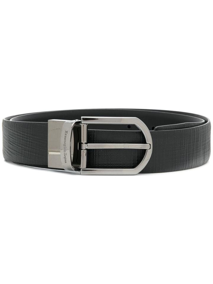 Ermenegildo Zegna Leather Belt - Black