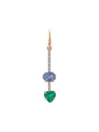 Irene Neuwirth 18kt Gold Heart Diamond Single Earring - Blue
