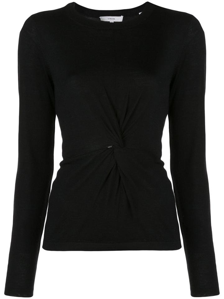Vince Twist Front Top - Black