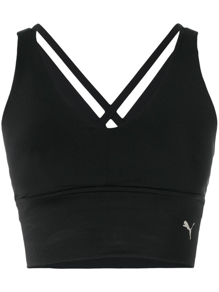 Puma Cropped Tank Top - Black