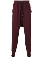 Unconditional Drop Crotch Jersey Trousers - Pink & Purple