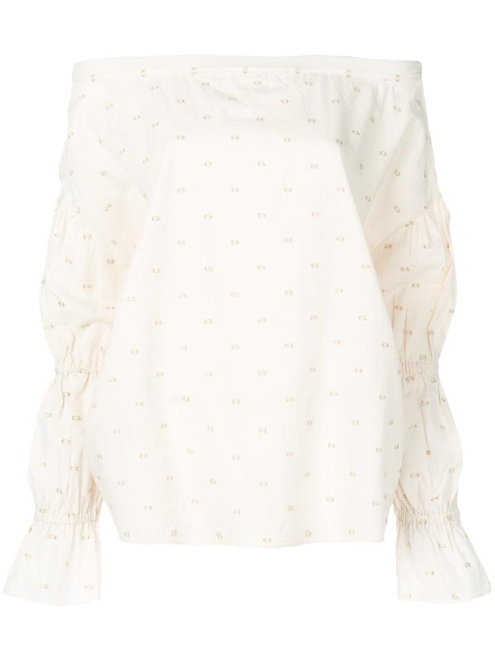 Mih Jeans Bubble Blouse - Nude & Neutrals