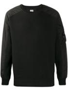 Cp Company Lens Detail Crew-neck Sweatshirt - Black
