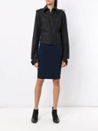 Gloria Coelho Martingale Detail Shirt - Black